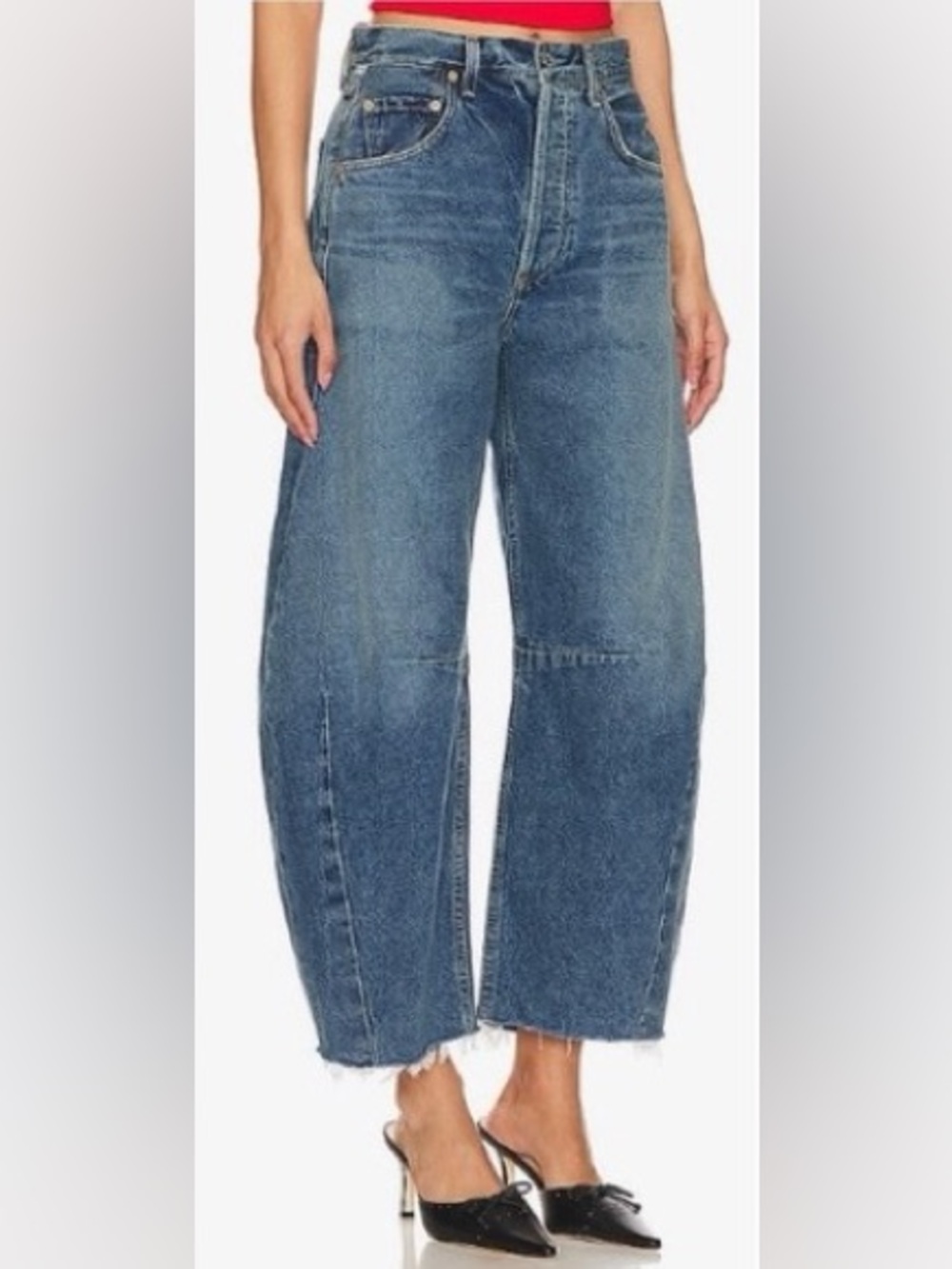 Citizens Of Humanity Horseshoe Wide Leg Barrel Jeans First Class Sz 25